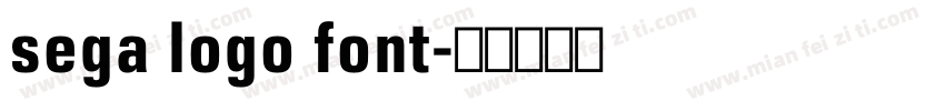 sega logo font字体转换